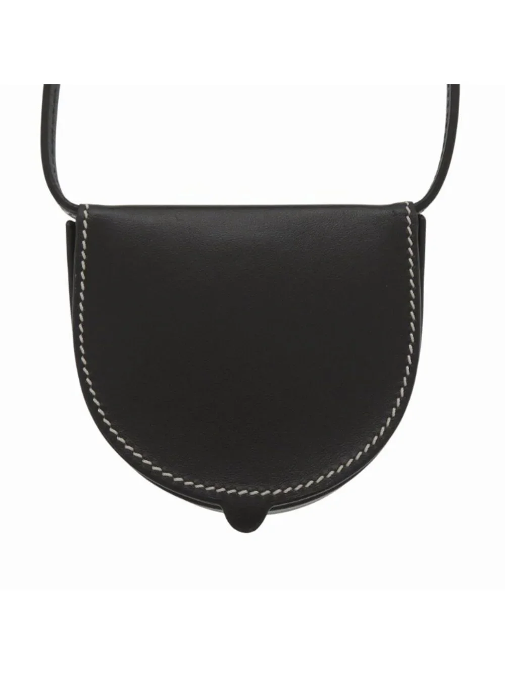 Loewe Anagram Shoulder Strap Calf Black Coin Case
